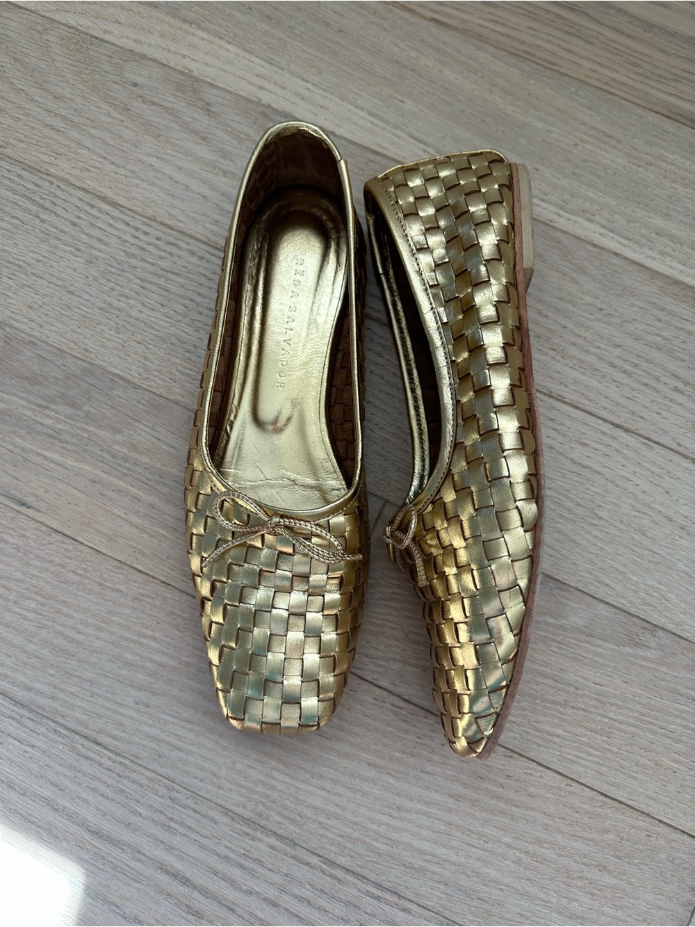 Freda Salvador - Jada Ballet Flats - Gold size 8.5 - Picture 10 of 14
